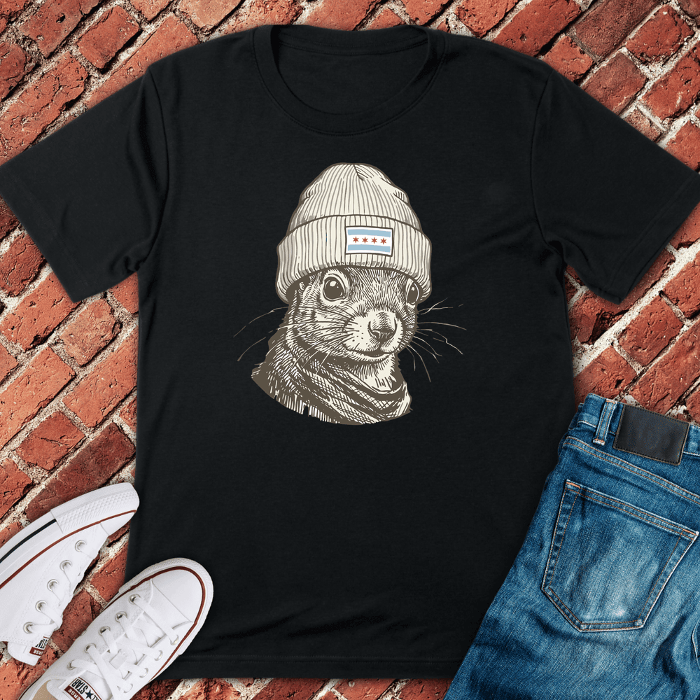 Chicago Squirrel T-Shirt - Graphic Tee - Gift for Chicago Lovers - Unisex