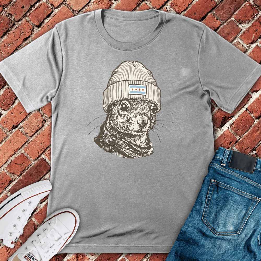 Chicago Squirrel T-Shirt - Graphic Tee - Gift for Chicago Lovers - Unisex