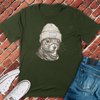 Chicago Squirrel T-Shirt - Graphic Tee - Gift for Chicago Lovers - Unisex