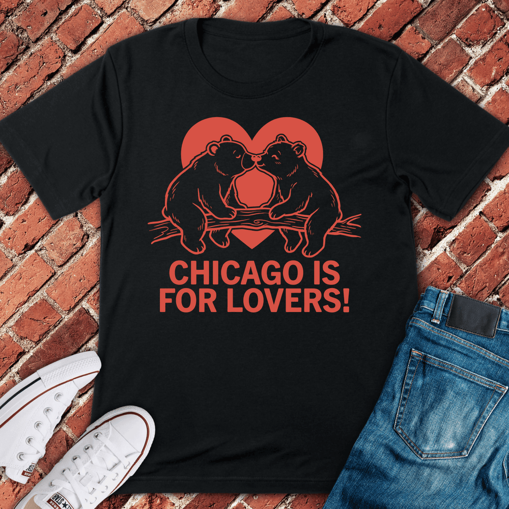 Chicago Bear Love T-Shirt - Graphic Tee - Gift for Chicago Lovers - Unisex