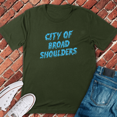 Broad Shoulders City T-Shirt - Chicago Graphic Tee - Gift for Chicago Lovers - Unisex