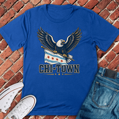 Chi Town Eagle T-Shirt - Graphic Tee - Gift for Chicago Lovers - Unisex