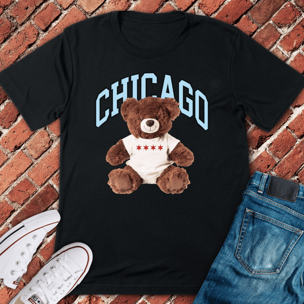 Chicago Teddy Pride T-Shirt - Graphic Tee - Gift for Chicago Lovers - Unisex