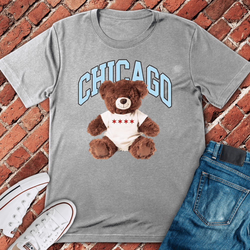 Chicago Teddy Pride T-Shirt - Graphic Tee - Gift for Chicago Lovers - Unisex