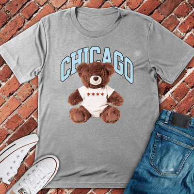 Chicago Teddy Pride T-Shirt - Graphic Tee - Gift for Chicago Lovers - Unisex