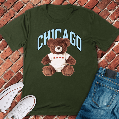 Chicago Teddy Pride T-Shirt - Graphic Tee - Gift for Chicago Lovers - Unisex