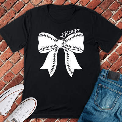 Chicago Ball Bow T-Shirt - Graphic Tee - Gift for Chicago Lovers - Unisex