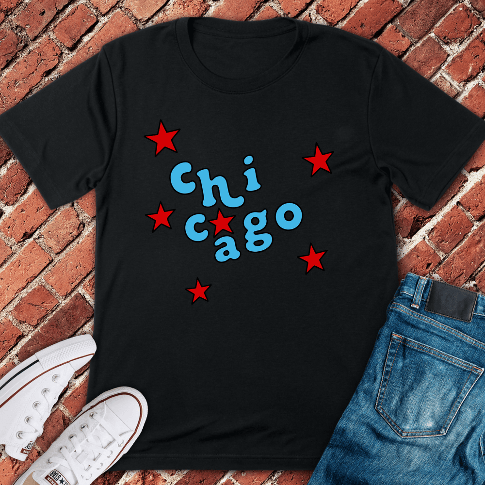 Chi Starburst T-Shirt - Graphic Tee - Gift for Chicago Lovers - Unisex