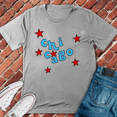 Chi Starburst T-Shirt - Graphic Tee - Gift for Chicago Lovers - Unisex