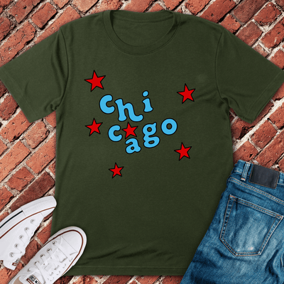 Chi Starburst T-Shirt - Graphic Tee - Gift for Chicago Lovers - Unisex