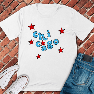 Chi Starburst T-Shirt - Graphic Tee - Gift for Chicago Lovers - Unisex