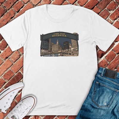 Chicago Riverwalk T-Shirt - Graphic Tee - Gift for Chicago Lovers - Unisex
