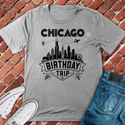 Chicago Birthday Trip T-Shirt - Graphic Tee - Gift for Chicago Lovers - Unisex