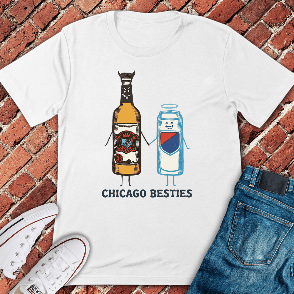 Chicago Besties T-Shirt - Graphic Tee - Gift for Chicago Lovers - Unisex