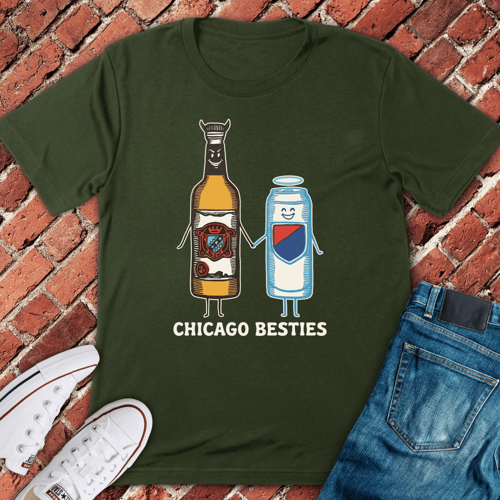 Chicago Besties T-Shirt - Graphic Tee - Gift for Chicago Lovers - Unisex