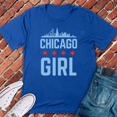 Chi Town Girl T-Shirt - Graphic Tee - Gift for Chicago Lovers