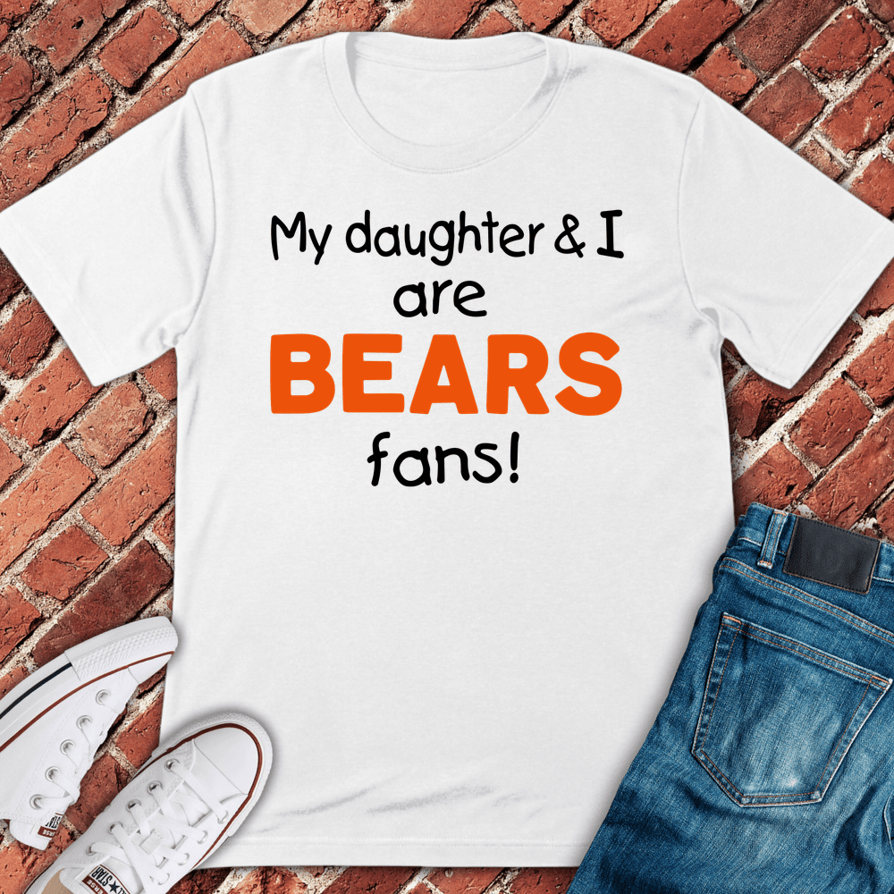 Bears Girl Dad T-Shirt - Chicago Graphic Tee - Gift for Chicago Lovers