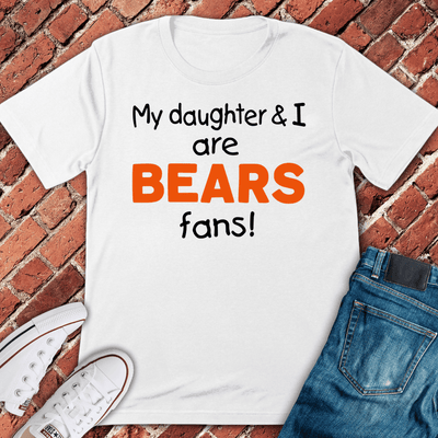 Bears Girl Dad T-Shirt - Chicago Graphic Tee - Gift for Chicago Lovers