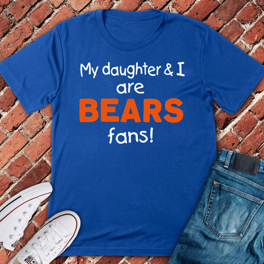 Bears Girl Dad T-Shirt - Chicago Graphic Tee - Gift for Chicago Lovers