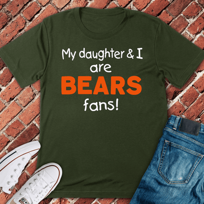 Bears Girl Dad T-Shirt - Chicago Graphic Tee - Gift for Chicago Lovers