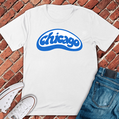 Chicago Script Badge T-Shirt - Graphic Tee - Gift for Chicago Lovers - Unisex