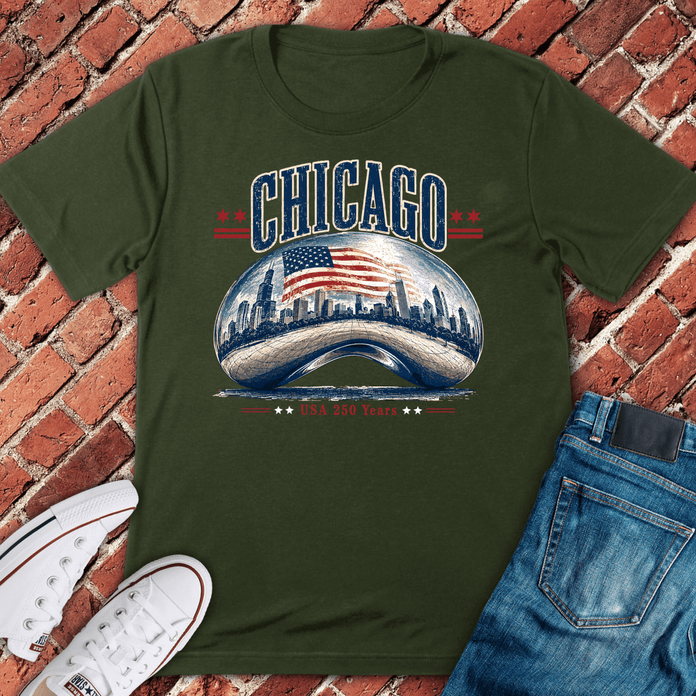 Chi Bean 250 T-Shirt - Graphic Tee - Gift for Chicago Lovers - Unisex