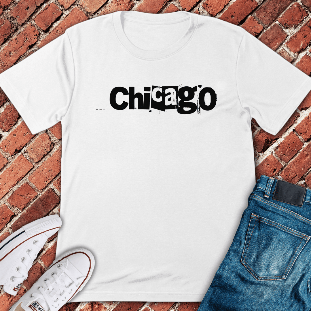 Chicago Typewriter T-Shirt - Graphic Tee - Gift for Chicago Lovers - Unisex