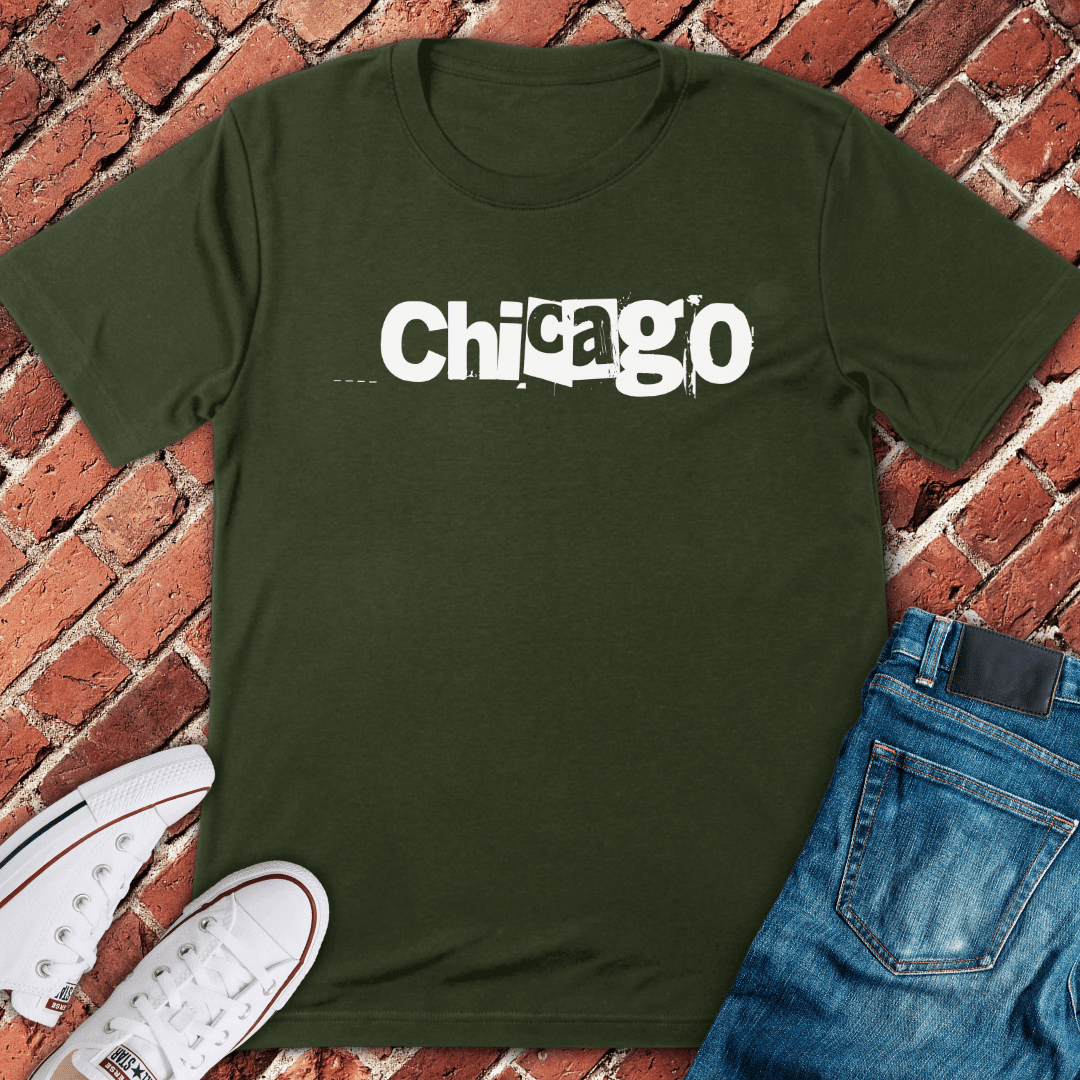 Chicago Typewriter T-Shirt - Graphic Tee - Gift for Chicago Lovers - Unisex