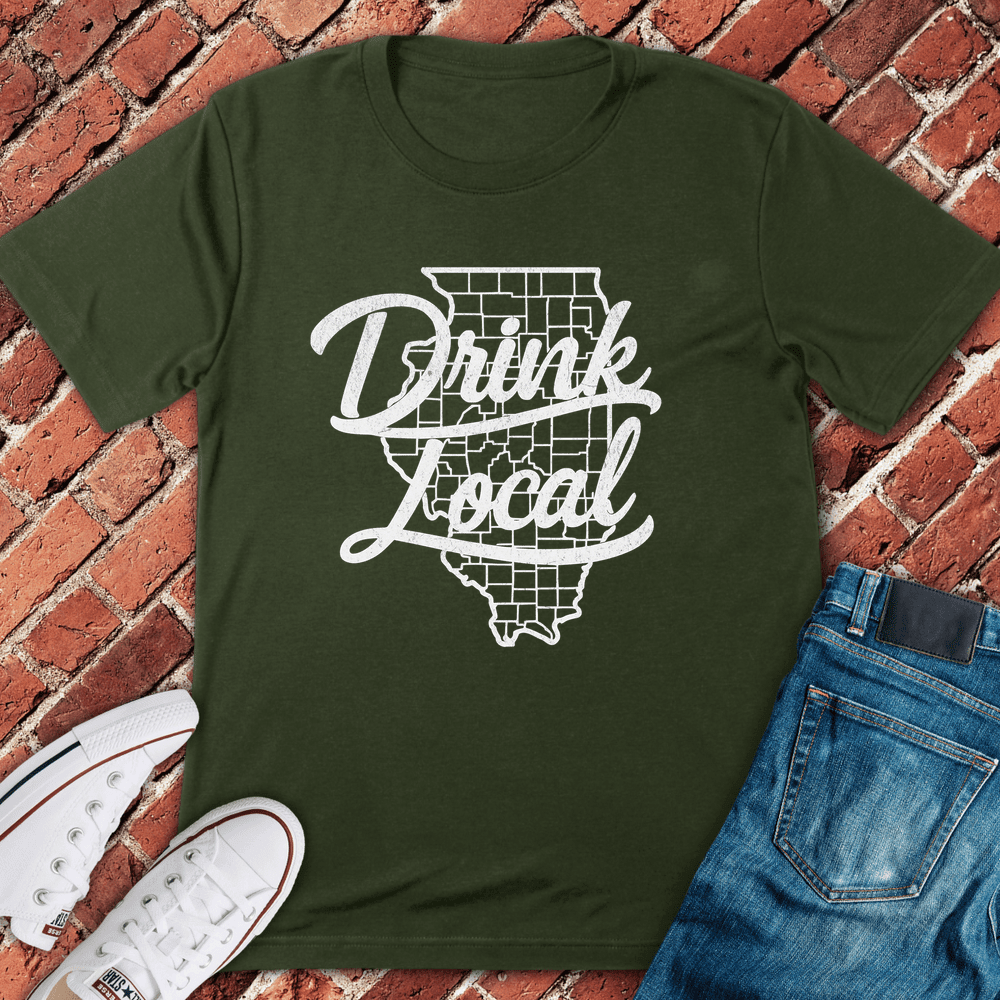 Drink Local T-Shirt - Chicago Graphic Tee - Gift for Chicago Lovers - Unisex