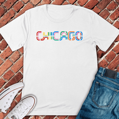 Chicago Lines T-Shirt - Graphic Tee - Gift for Chicago Lovers - Unisex