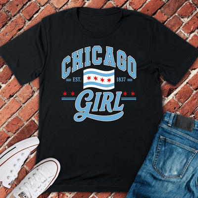 Chi Girl T-Shirt - Graphic Tee - Gift for Chicago Lovers