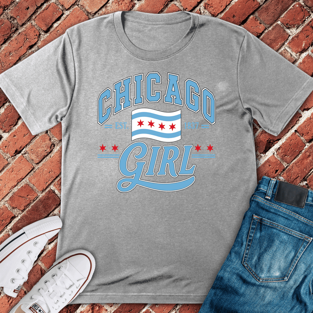Chi Girl T-Shirt - Graphic Tee - Gift for Chicago Lovers