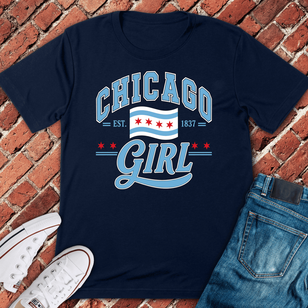 Chi Girl T-Shirt - Graphic Tee - Gift for Chicago Lovers