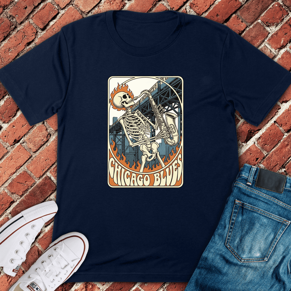 Chicago Blues T-Shirt - Graphic Tee - Gift for Chicago Lovers - Unisex