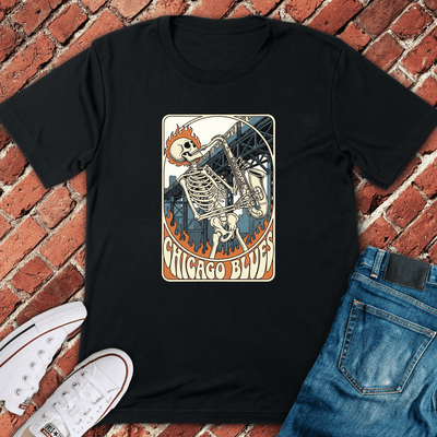 Chicago Blues T-Shirt - Graphic Tee - Gift for Chicago Lovers - Unisex