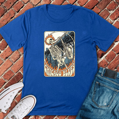 Chicago Blues T-Shirt - Graphic Tee - Gift for Chicago Lovers - Unisex