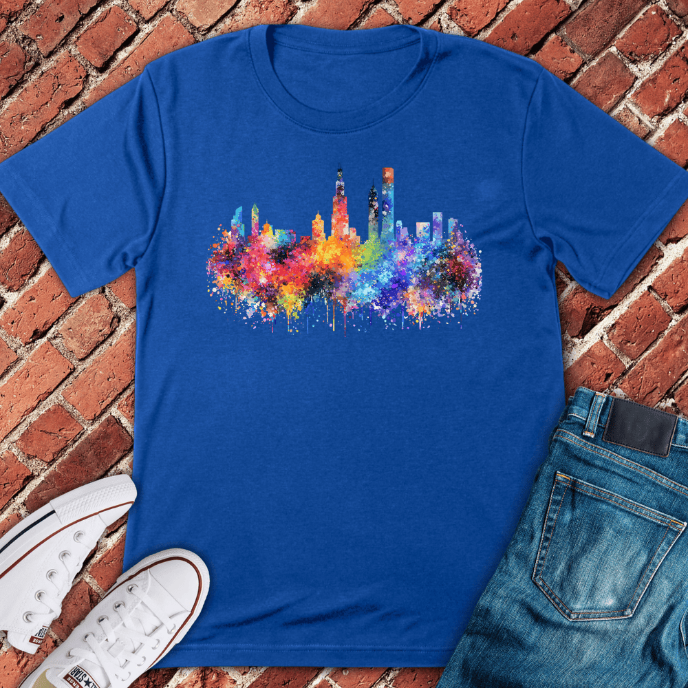 Chicago Color Splash T-Shirt - Graphic Tee - Gift for Chicago Lovers - Unisex