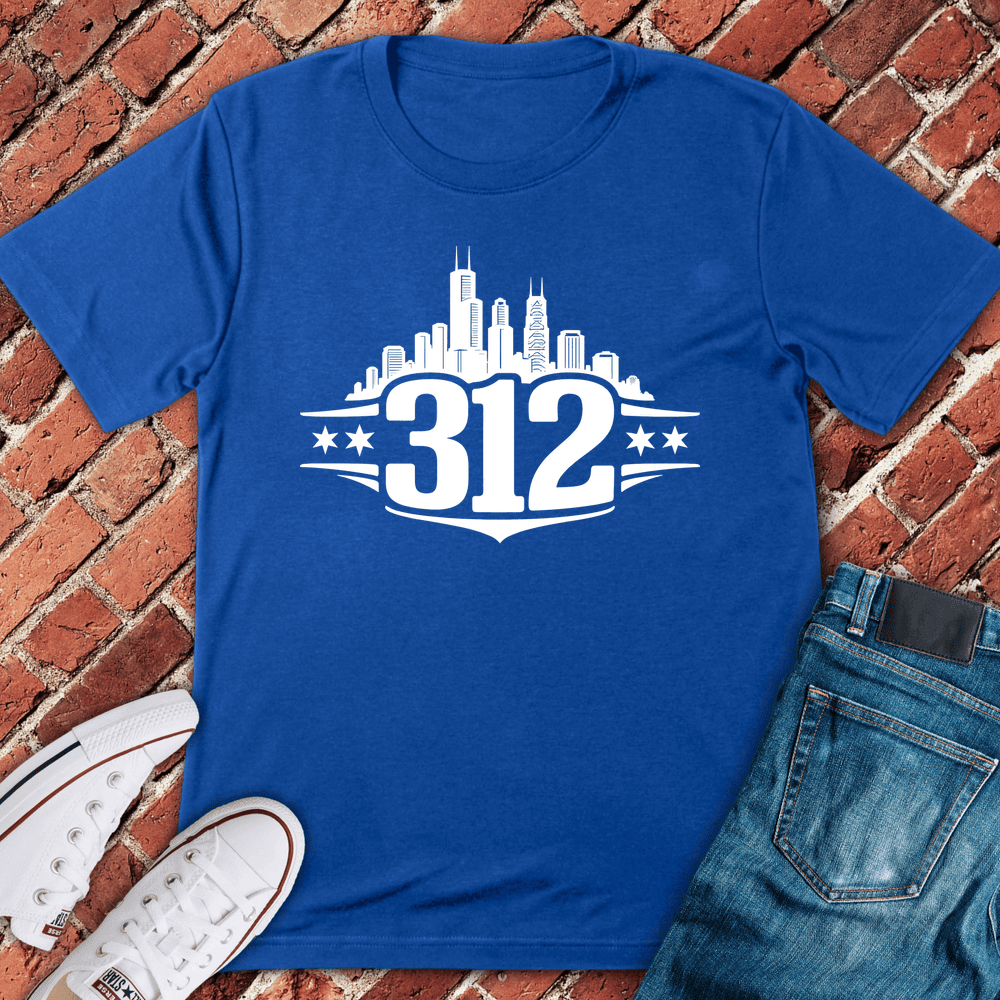 Chicago 312 Pride T-Shirt - Graphic Tee - Gift for Chicago Lovers - Unisex