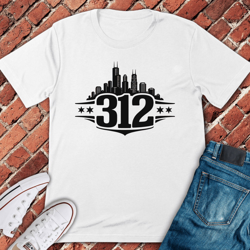 Chicago 312 Pride T-Shirt - Graphic Tee - Gift for Chicago Lovers - Unisex