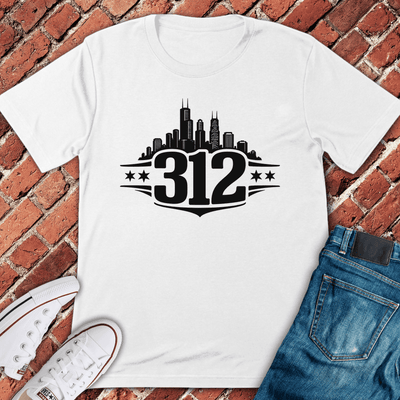 Chicago 312 Pride T-Shirt - Graphic Tee - Gift for Chicago Lovers - Unisex