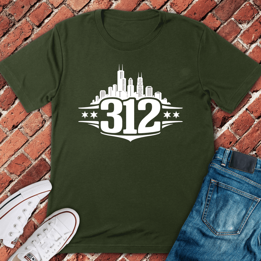 Chicago 312 Pride T-Shirt - Graphic Tee - Gift for Chicago Lovers - Unisex
