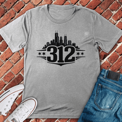 Chicago 312 Pride T-Shirt - Graphic Tee - Gift for Chicago Lovers - Unisex