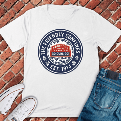 Friendly Confines T-Shirt - Chicago Graphic Tee - Gift for Chicago Lovers - Unisex