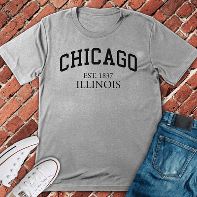 EST. 1837 T-Shirt - Chicago Graphic Tee - Gift for Chicago Lovers - Unisex