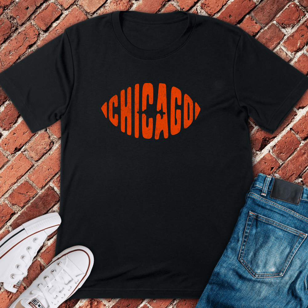 Football Stitch T-Shirt - Chicago Graphic Tee - Gift for Chicago Lovers - Unisex