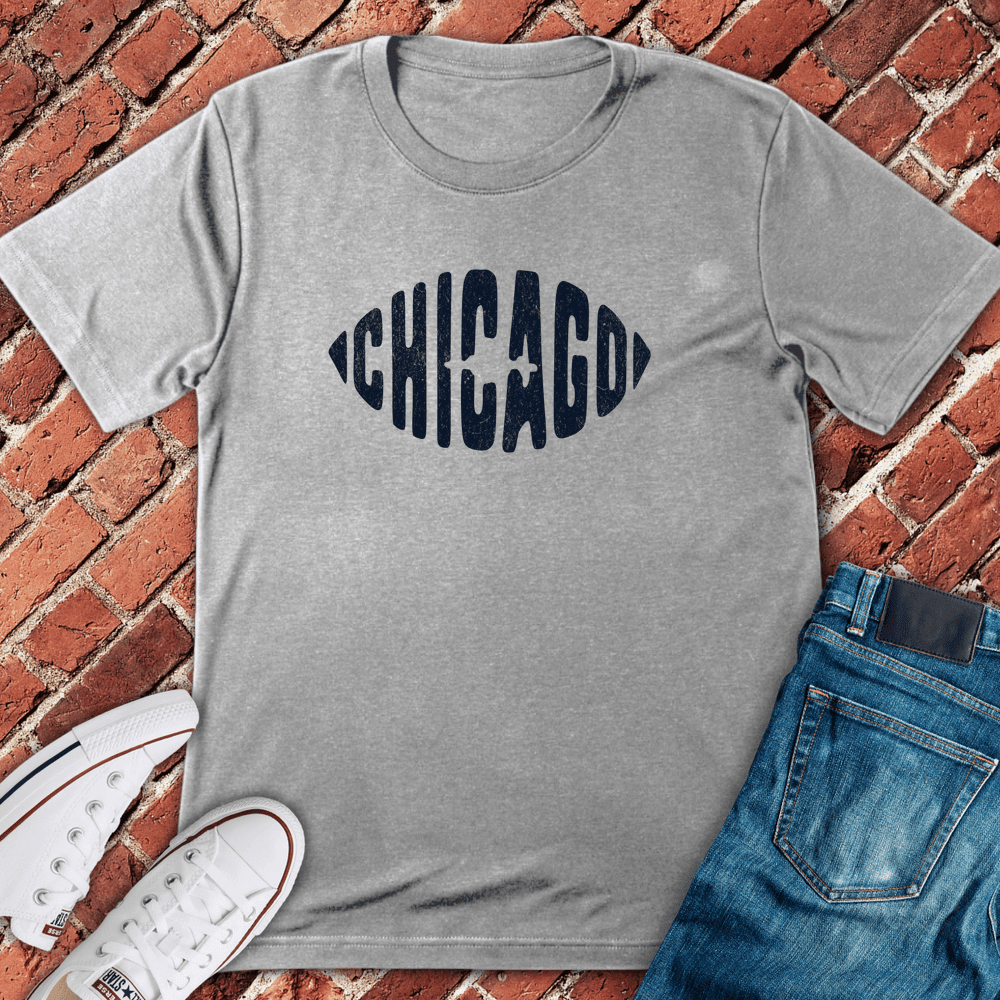 Football Stitch T-Shirt - Chicago Graphic Tee - Gift for Chicago Lovers - Unisex