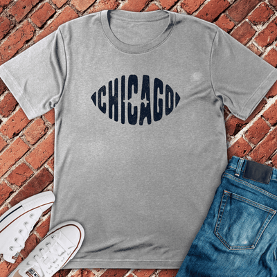 Football Stitch T-Shirt - Chicago Graphic Tee - Gift for Chicago Lovers - Unisex