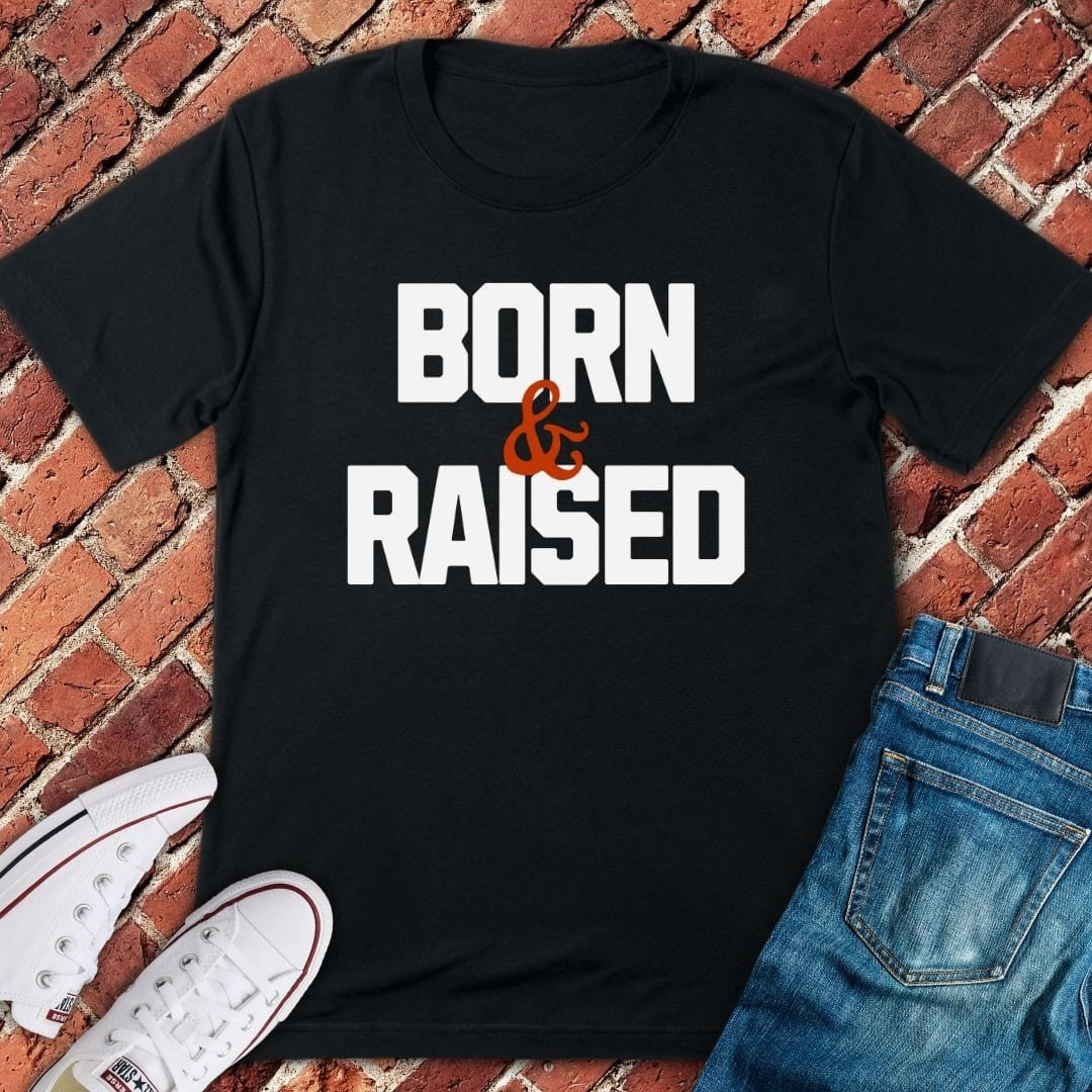 Bears Born & Raised T-Shirt - Chicago Graphic Tee - Gift for Chicago Lovers - Unisex