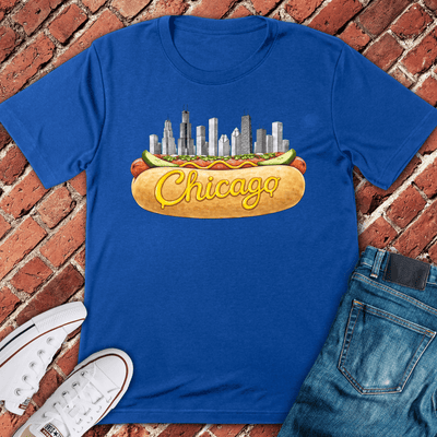 Chicago Dog City T-Shirt - Graphic Tee - Gift for Chicago Lovers - Unisex