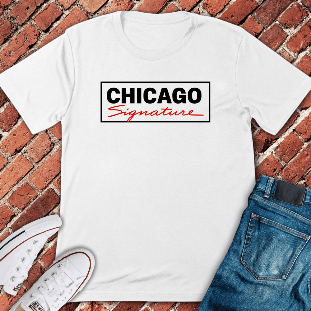 Chicago Signature T-Shirt - Graphic Tee - Gift for Chicago Lovers - Unisex